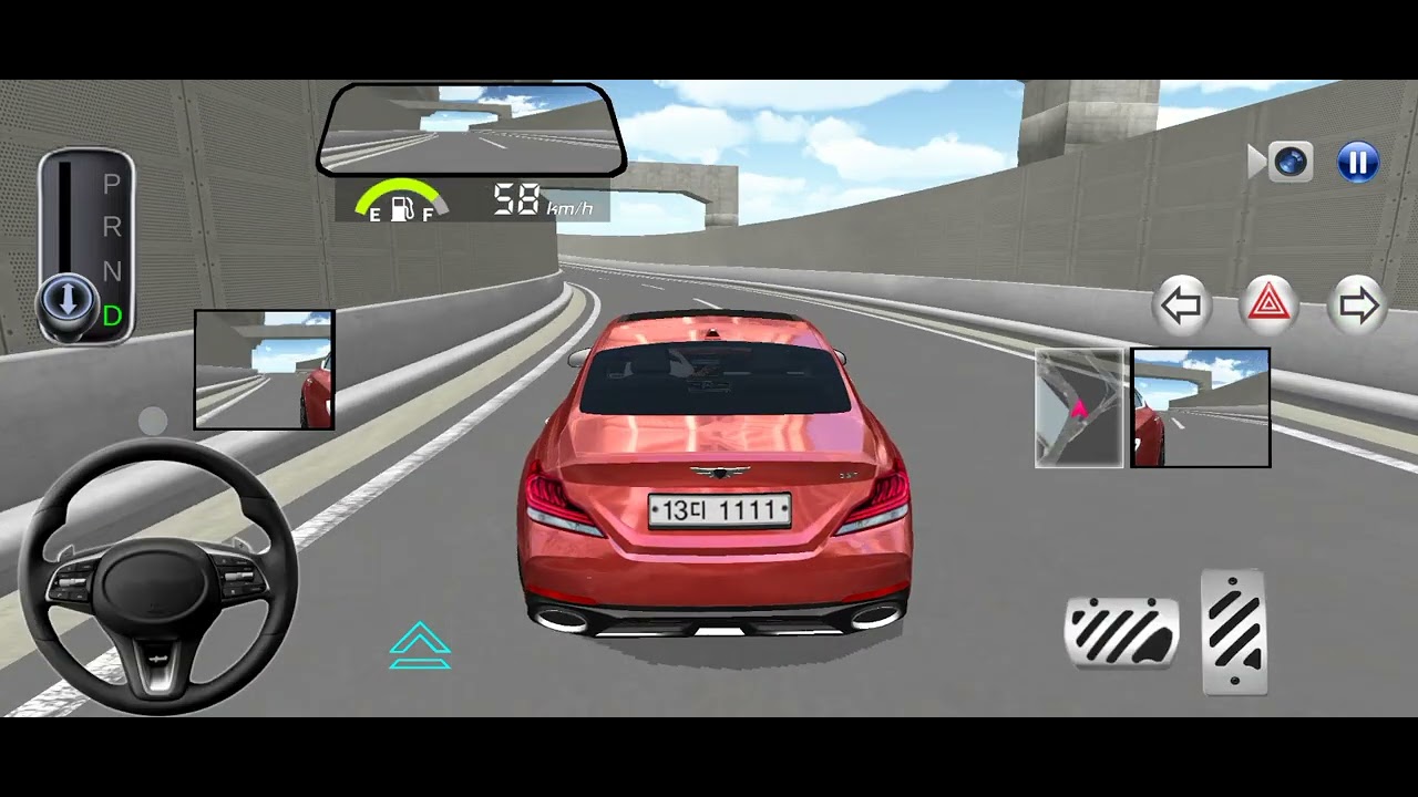 New Mercedes car with police lights#drivingclass3d