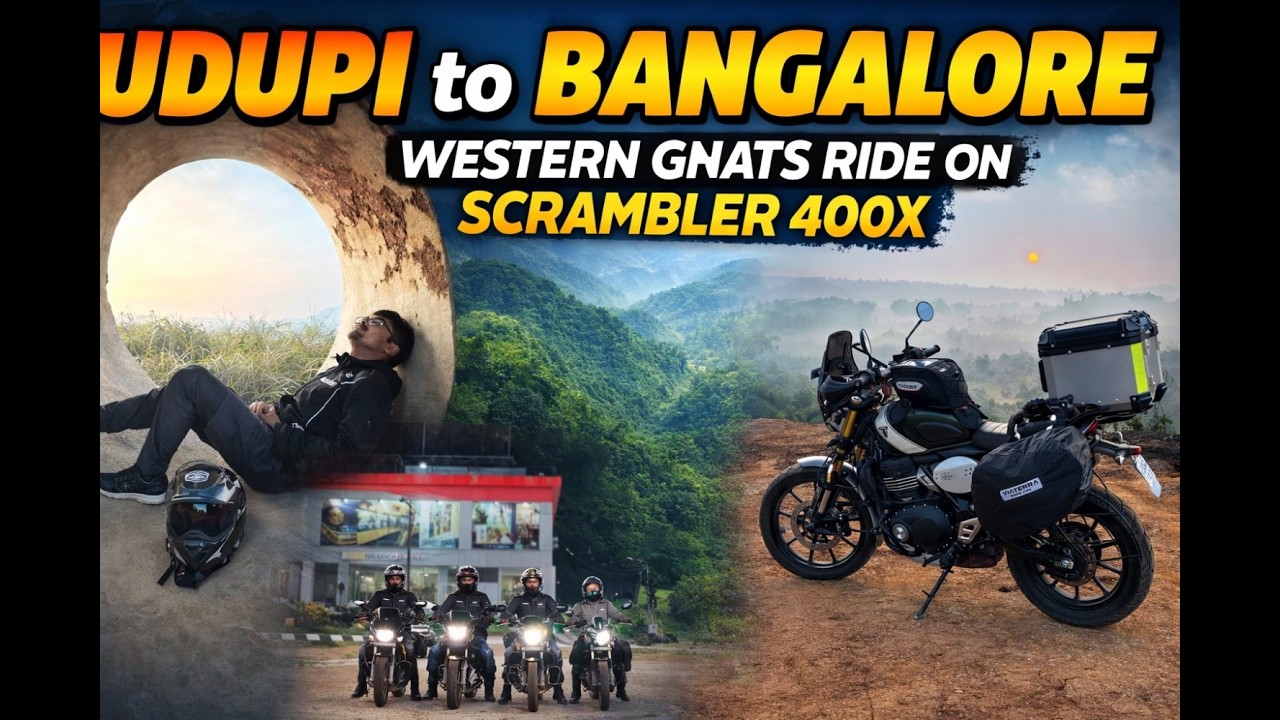 Udupi to Bangalore Ride | Western Ghats Bike Ride 🇮🇳 | On Scrambler 400X, KTM 390 & Classic 350 🏍️