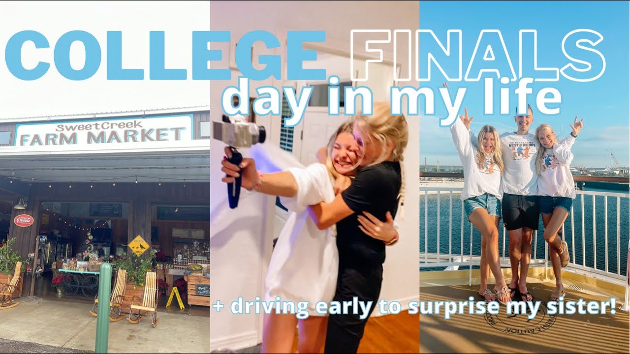 College Day in my Life: finals, packing for break, surprising my sister! | The University of Alabama