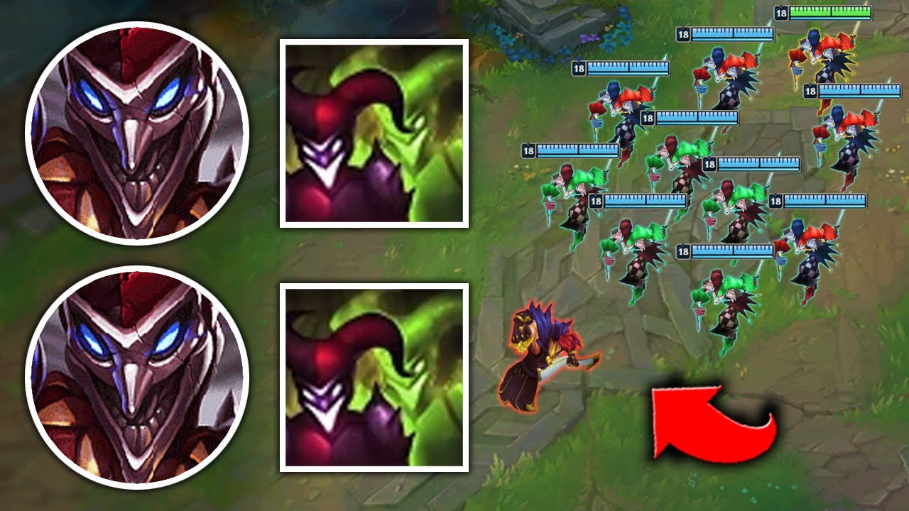 WE PLAYED ONE FOR ALL SHACO AND SUMMONED A SHACO ARMY (10 AT ONCE) - League of Legends