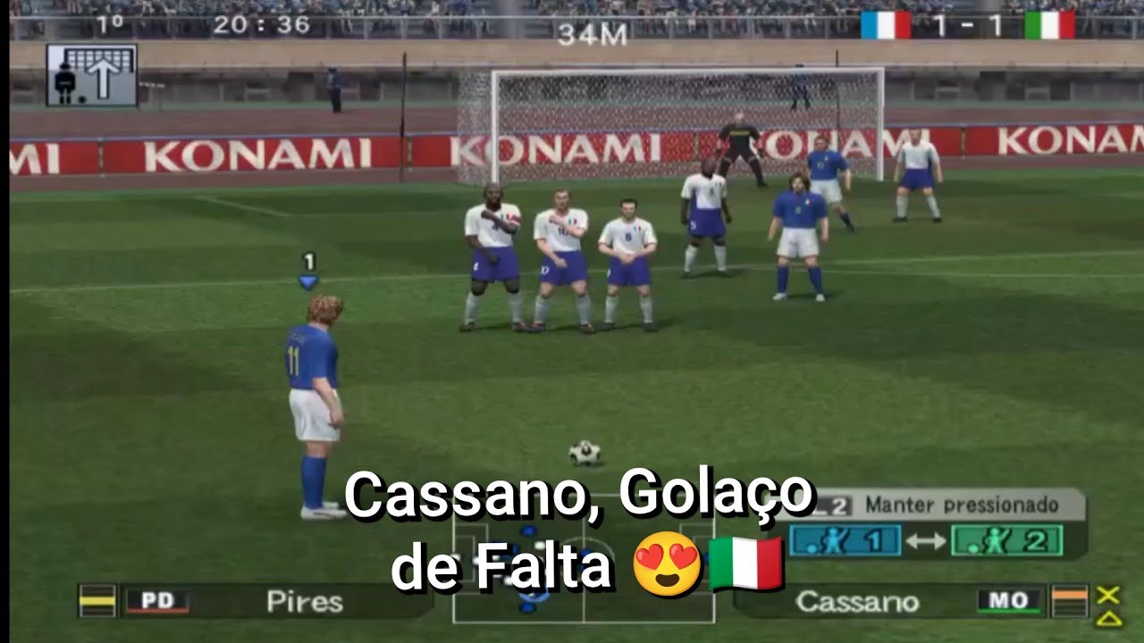 Cassano, Golaço de Falta 😍🇮🇹
