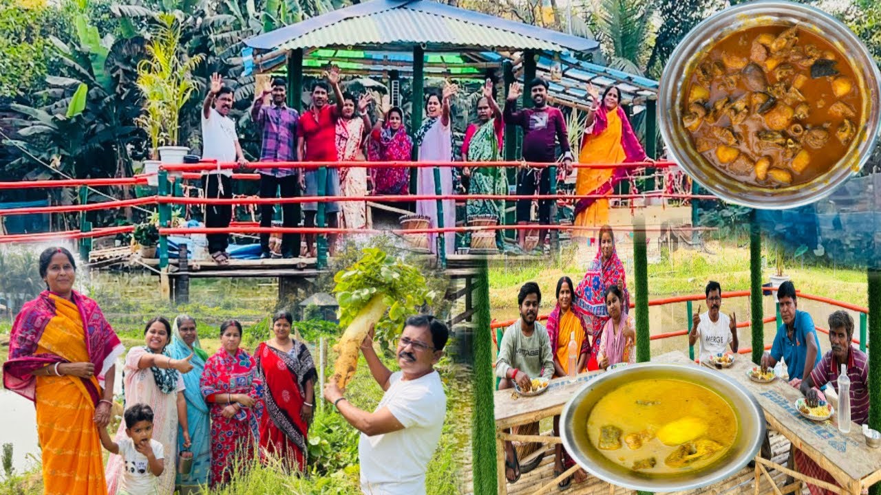 মূলো দিয়ে হাঁসের মাংস এই প্রথম আমরা বাড়ির সবাই মিলে জমিয়ে খাওয়া দাওয়া করলাম॥