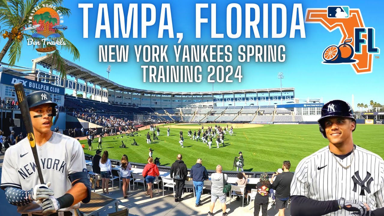 New York Yankees Spring Training 2024 in Tampa Florida 🌴