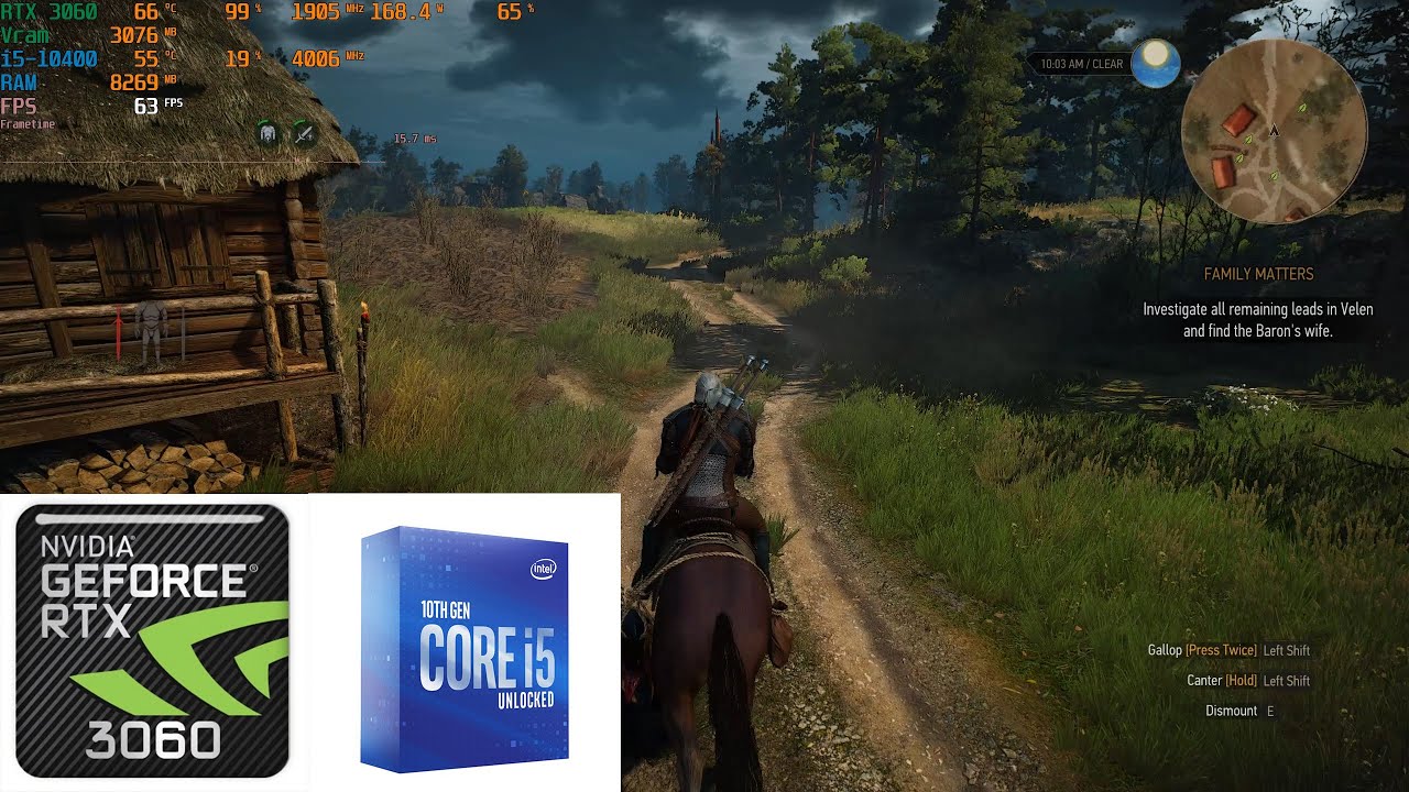 The Witcher 3: Wild Hunt | RTX 3060 | Max Settings at 1440p