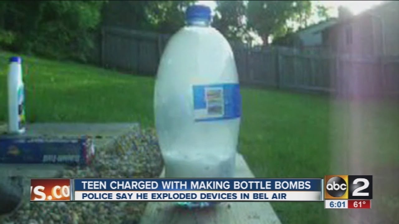 Teen charged with making soda bottle bombs