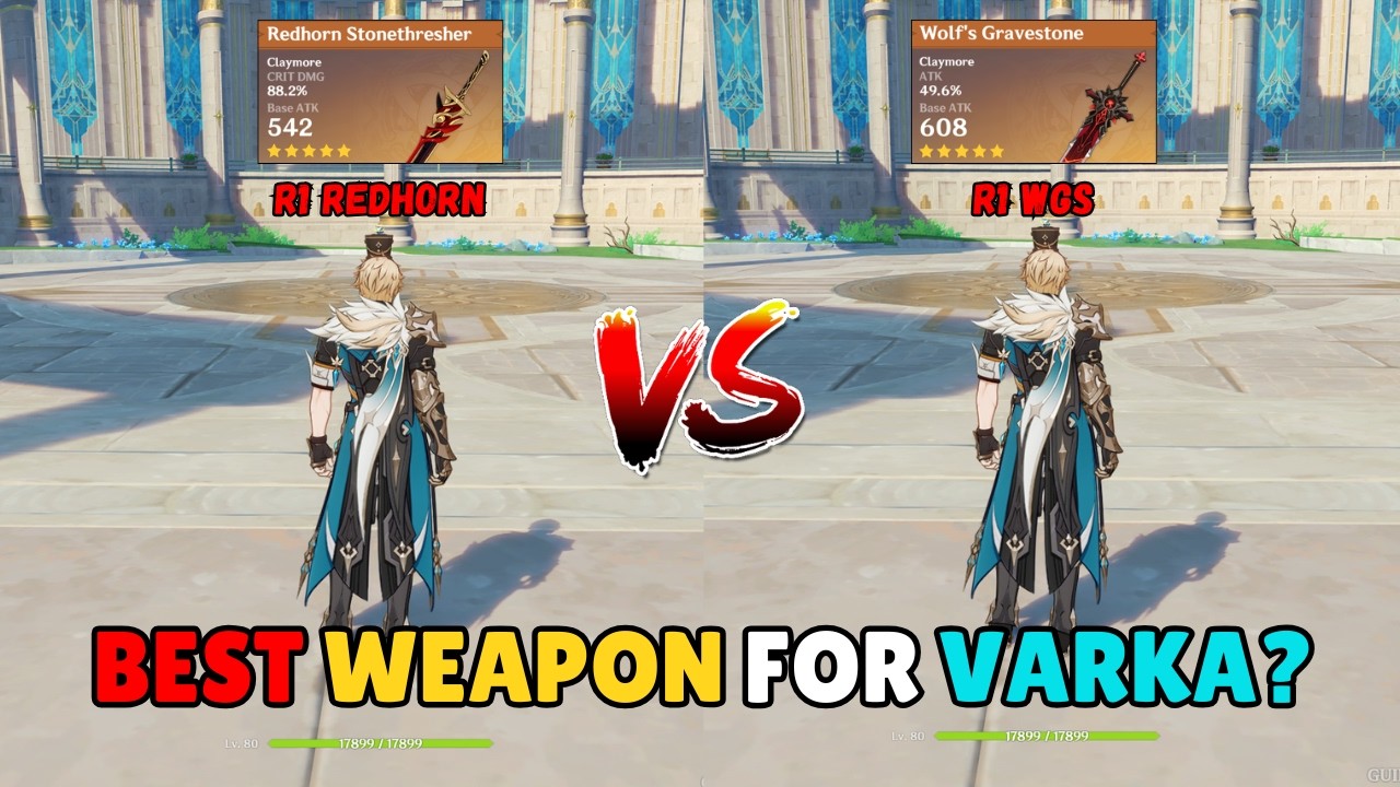 BEST WEAPON FOR VARKA? Redhorn vs WGS!! Which is BETTER? 🔥 | Genshin Impact