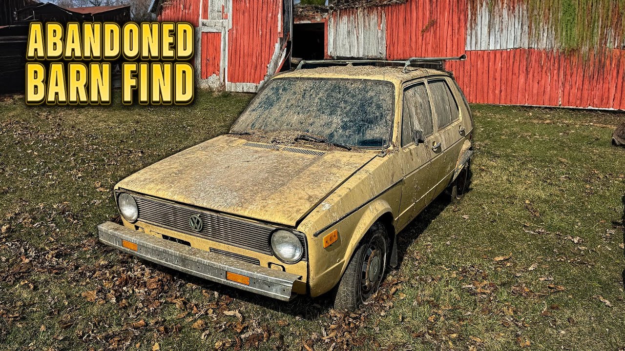 Volkswagen Rabbit: брошенный в сарае 28 лет! Удовлетворительная реставрация деталей автомобиля