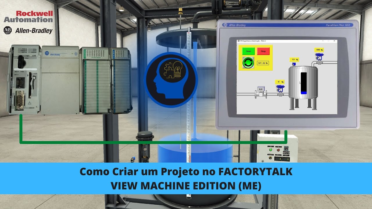 ✅ Como criar um Projeto no FACTORYTALK VIEW MACHINE EDITION (ME) [PASSO A PASSO]