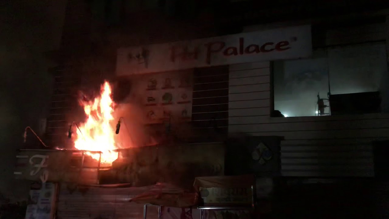 Fire due to short circuit in Aagam Arcade Vesu Surat today