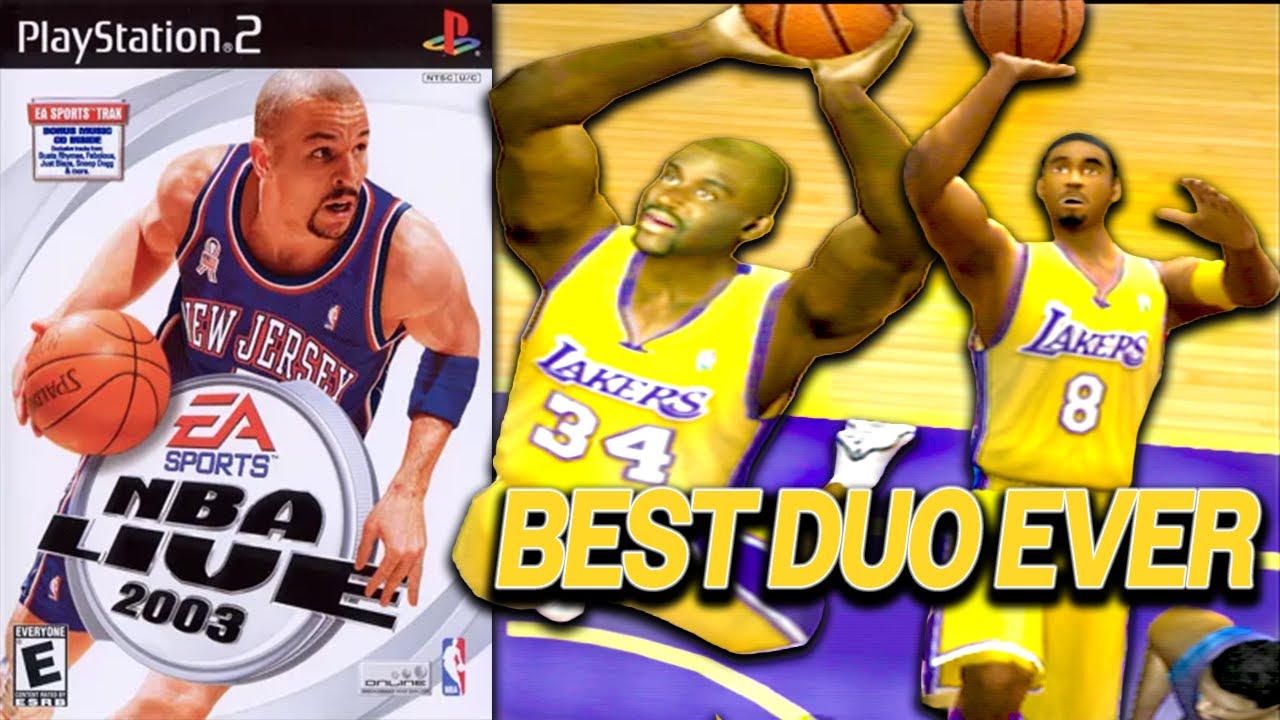 Kobe and Shaq in NBA LIVE 2003! PS2 Gameplay