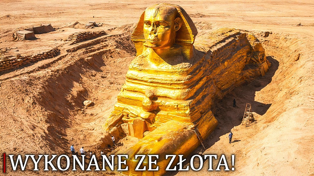Skanowanie LIDAR ujawniło drugiego Sfinksa zakopanego przez 8000 lat - wykonanego ze złota!