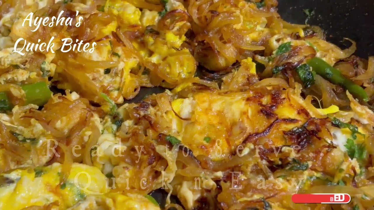 How to make Anda Khagina Recipe I Pyaaz ki patti I Ayeshas Quick Bites