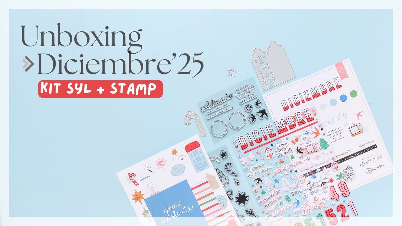 📦 Unboxing Scrap y Stamp Your Life Diciembre 2025 | Los últimos kits del año + CAMBIOS 2026 ✨
