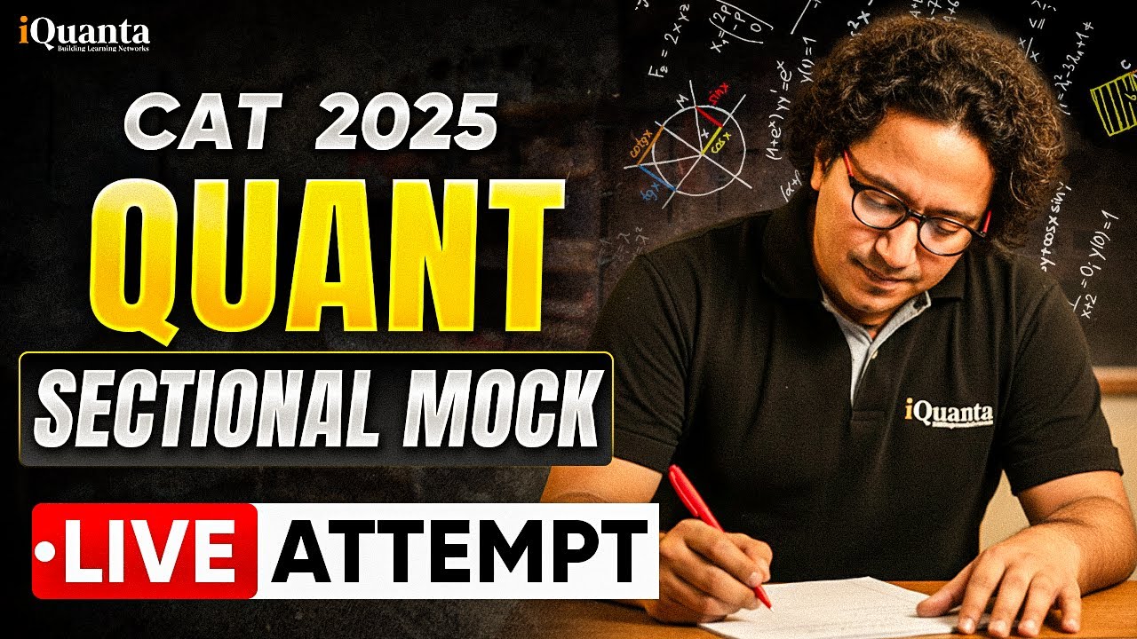 CAT 2025 Quant Live Mock Test Attempt | Strategy & Question Selection with ALP Sir