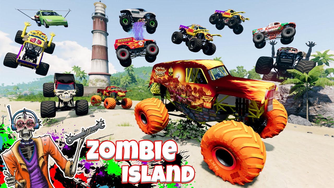Monster Jam INSANE Zombie Island Adventure 6 | Racing, Freestyle, and High Speed Jumps