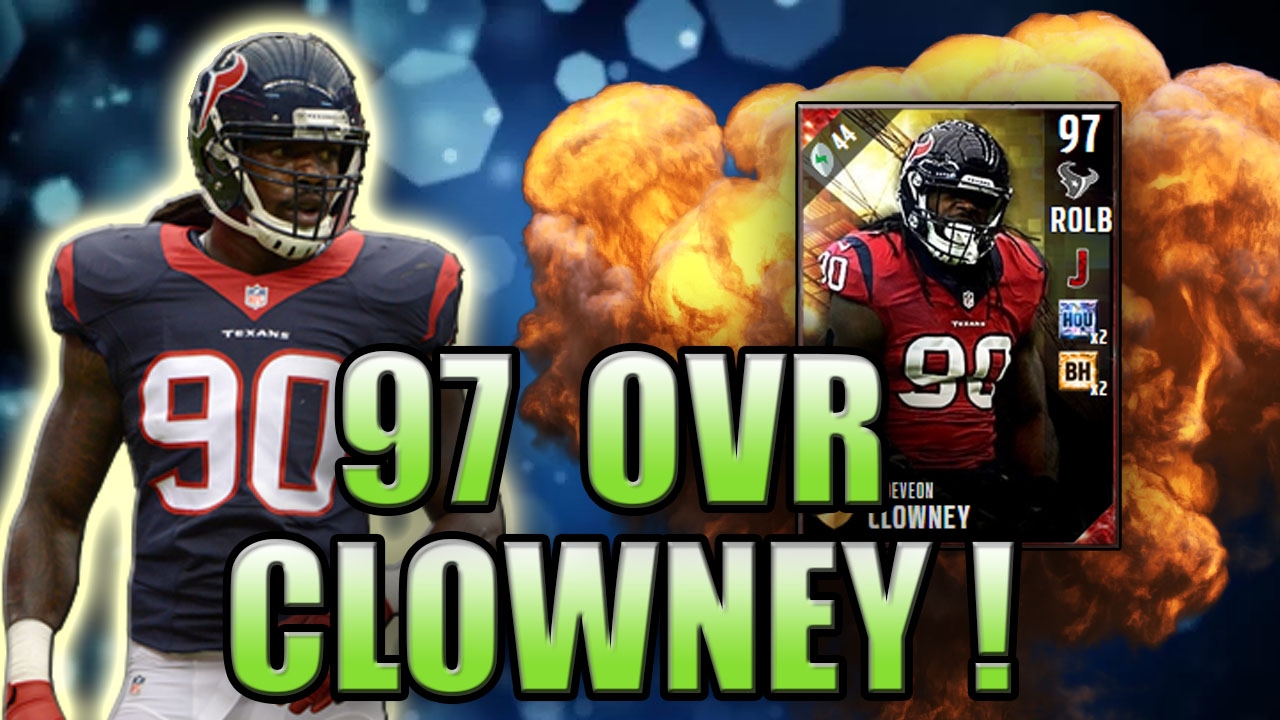 GOT 97 CLOWNEY! OVER 6 DEFENDERS?! WTF!!!! - MADDEN NFL 17 ULTIMATE TEAM