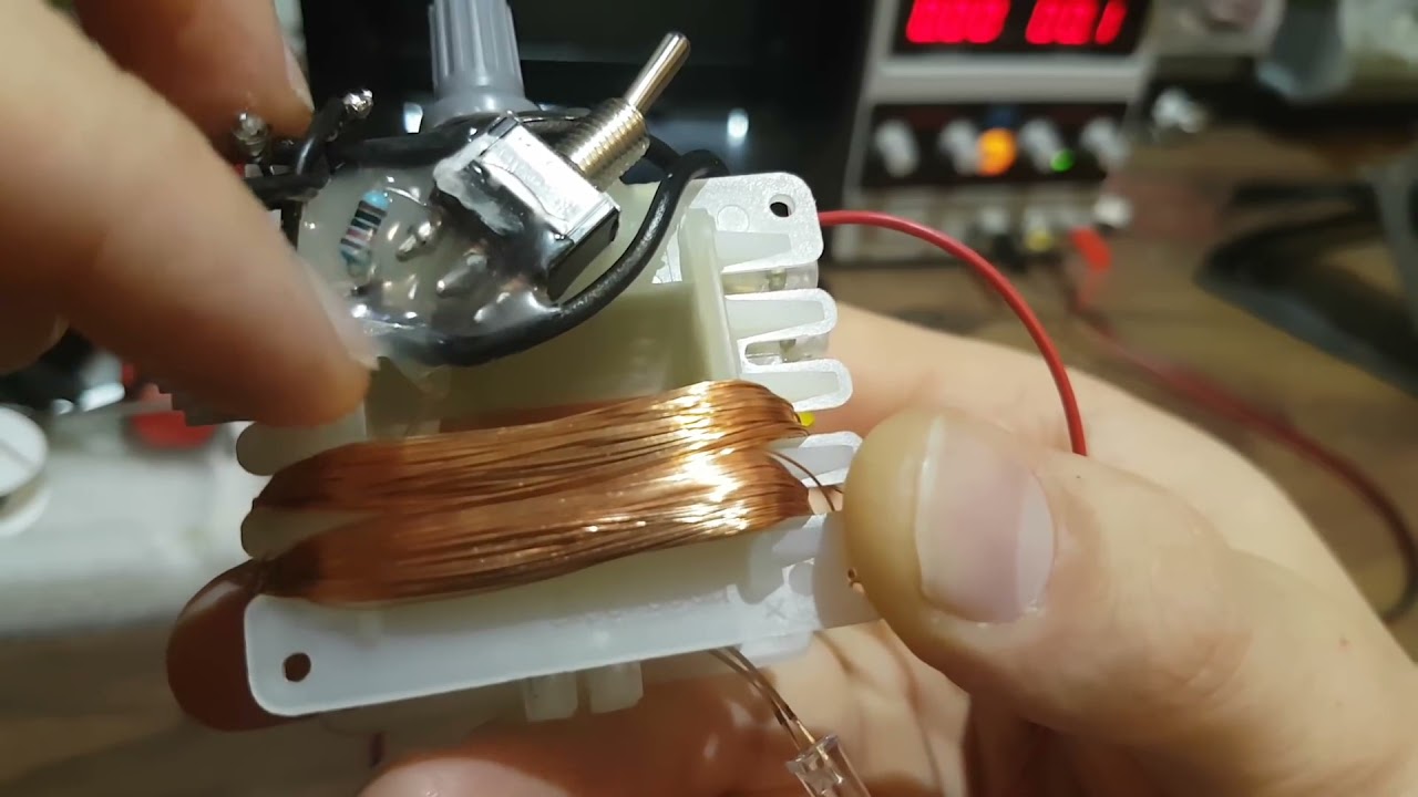 Joule Thief mit nur 0,1 Volt!, altes Video