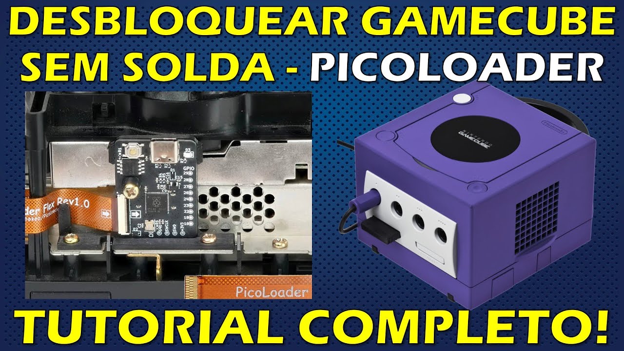 COMO DESBLOQUEAR GAMECUBE COM O PICOLOADER - SEM SOLDA! TUTORIAL SWISS + JOGOS PELO SD CARD