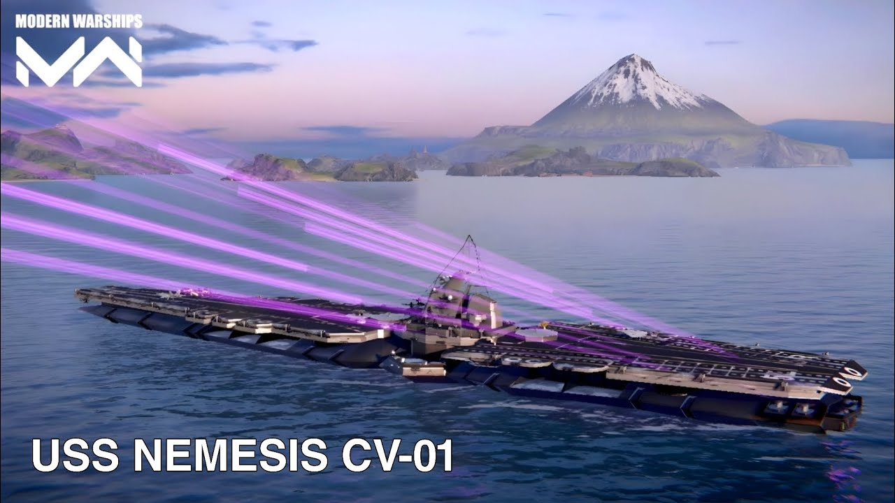 USS NEMESIS CV-01 old looks gameplay - Modern Warships