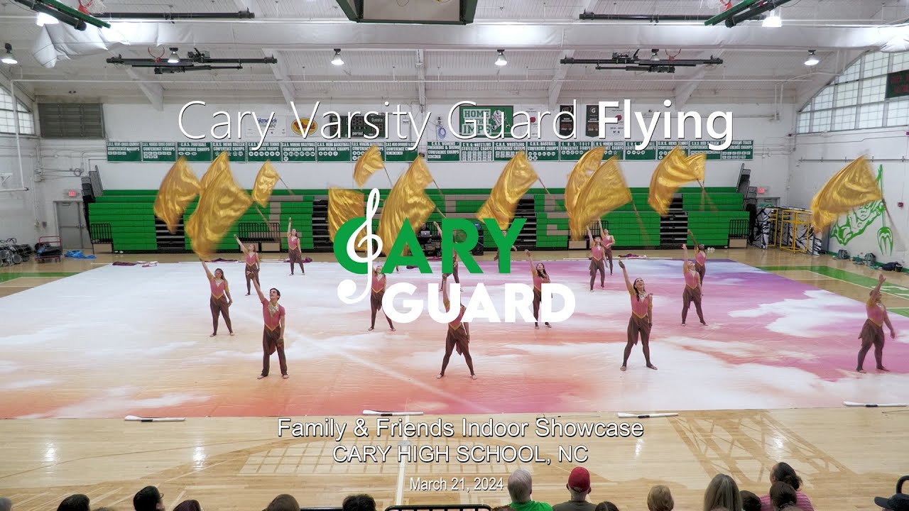 Cary Varsity Guard performing &ldquo;Flying&rdquo; at Cary Family & Friends Showcase, 3/21/2024