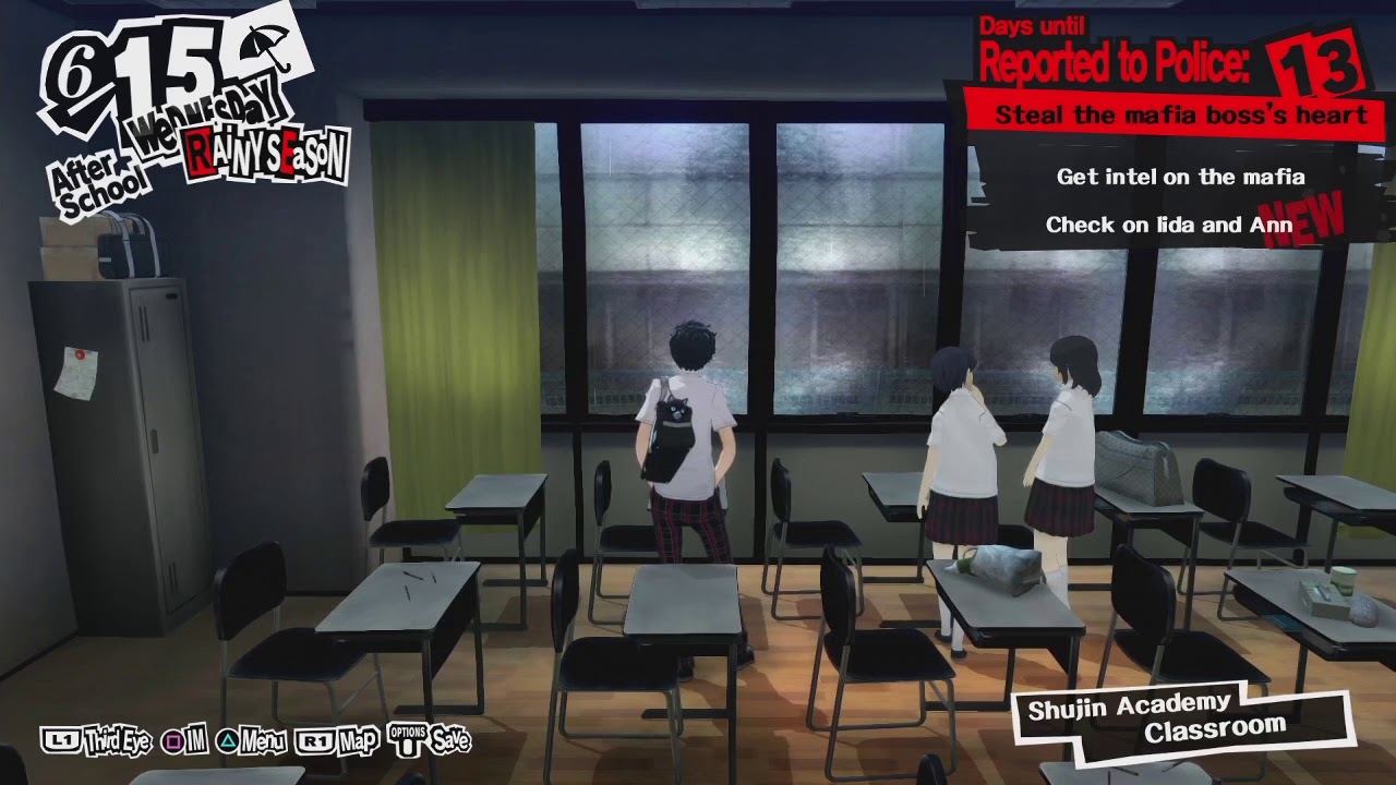 [Rainy Mood] Persona 5 Beneath the Mask Instrumental Indoor/Outdoor Mix + Leblanc w/ Lyrics
