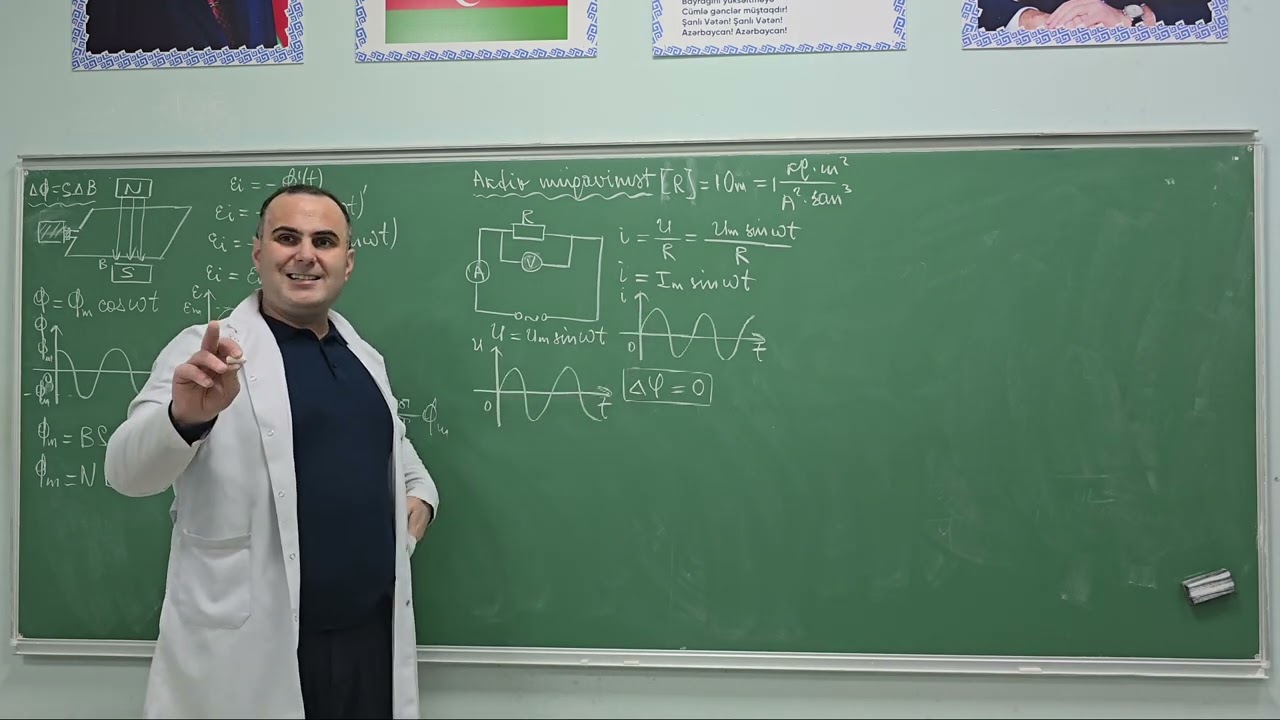Dəyişən cərəyan. Dəyişən cərəyan dövrəsində aktiv müqavimət @nicat_memmedov_2025 