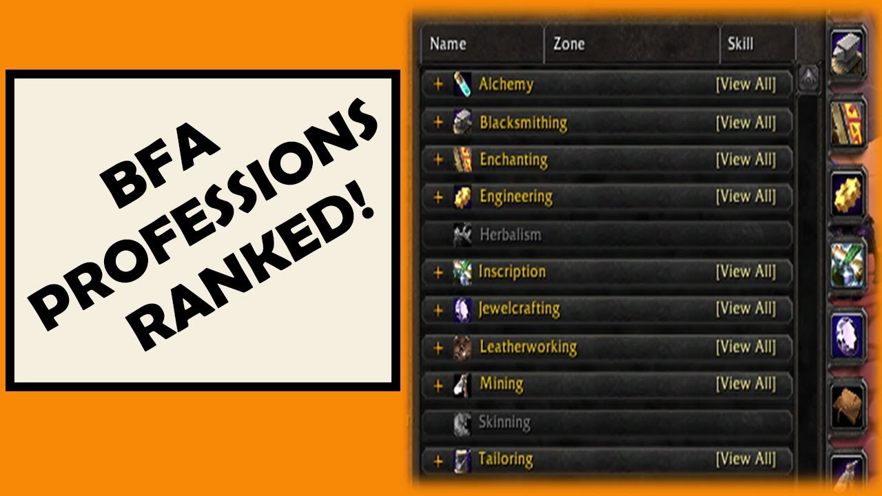BFA Professions Ranked | What is the Best Gold Making Profession in WoW?