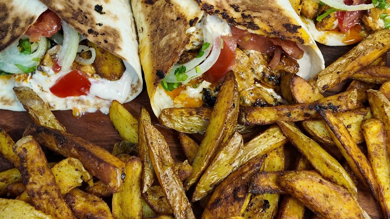 Ce shawarma au poulet était juste excellent. 