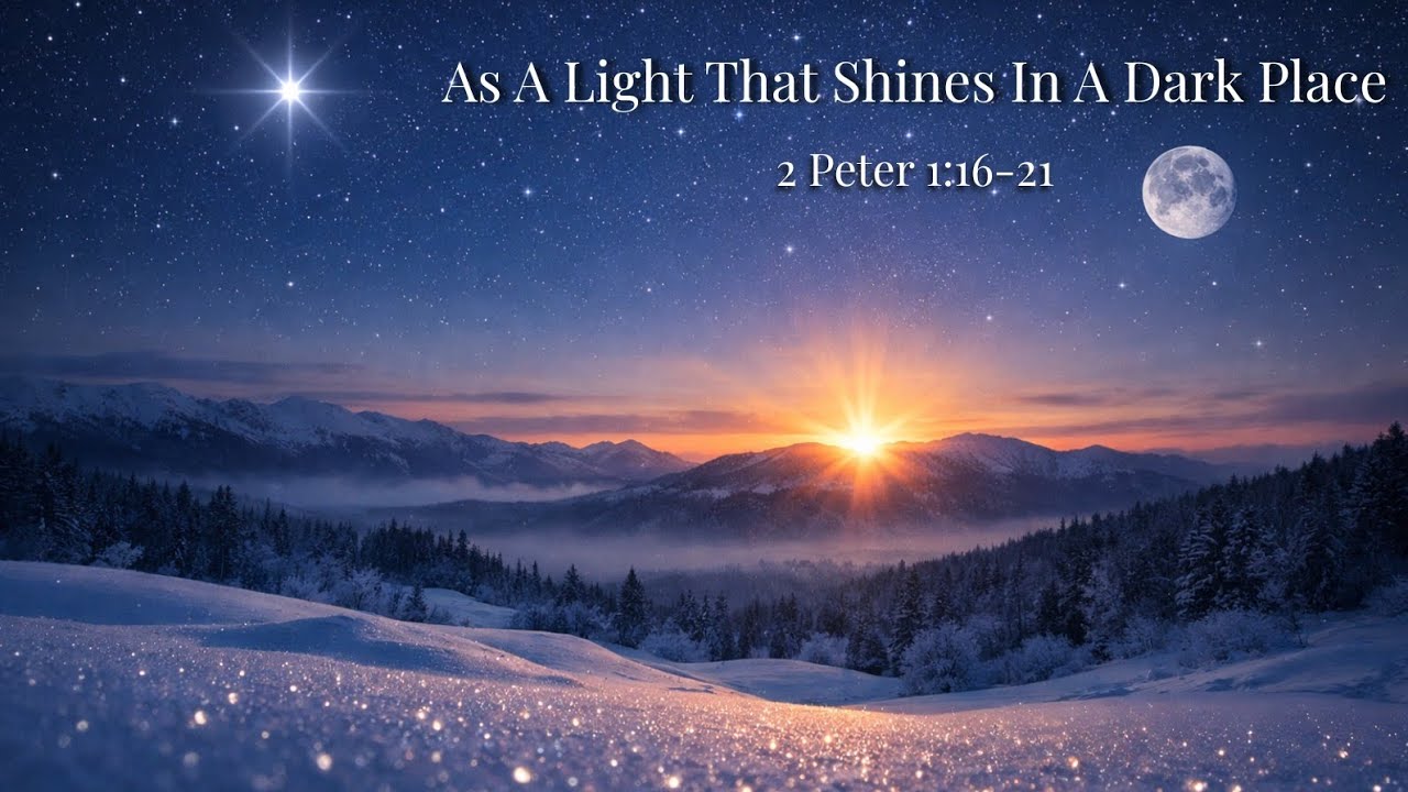 As A Light That Shines In A Dark Place