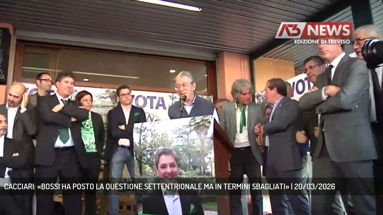 CACCIARI: «BOSSI HA POSTO LA QUESTIONE SETTENTRIONALE MA IN TERMINI SBAGLIATI» | 20/03/2026