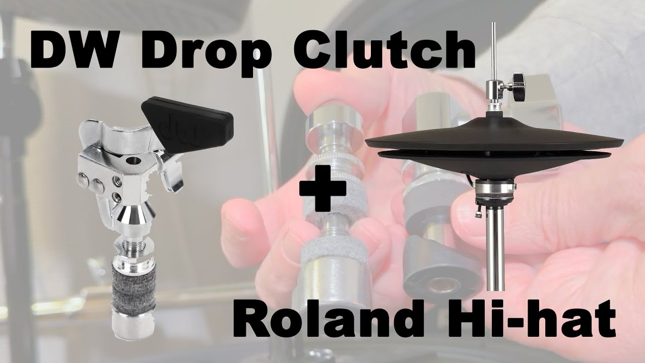 Крепление DW Drop Clutch на хай-хэте Roland VH-14D