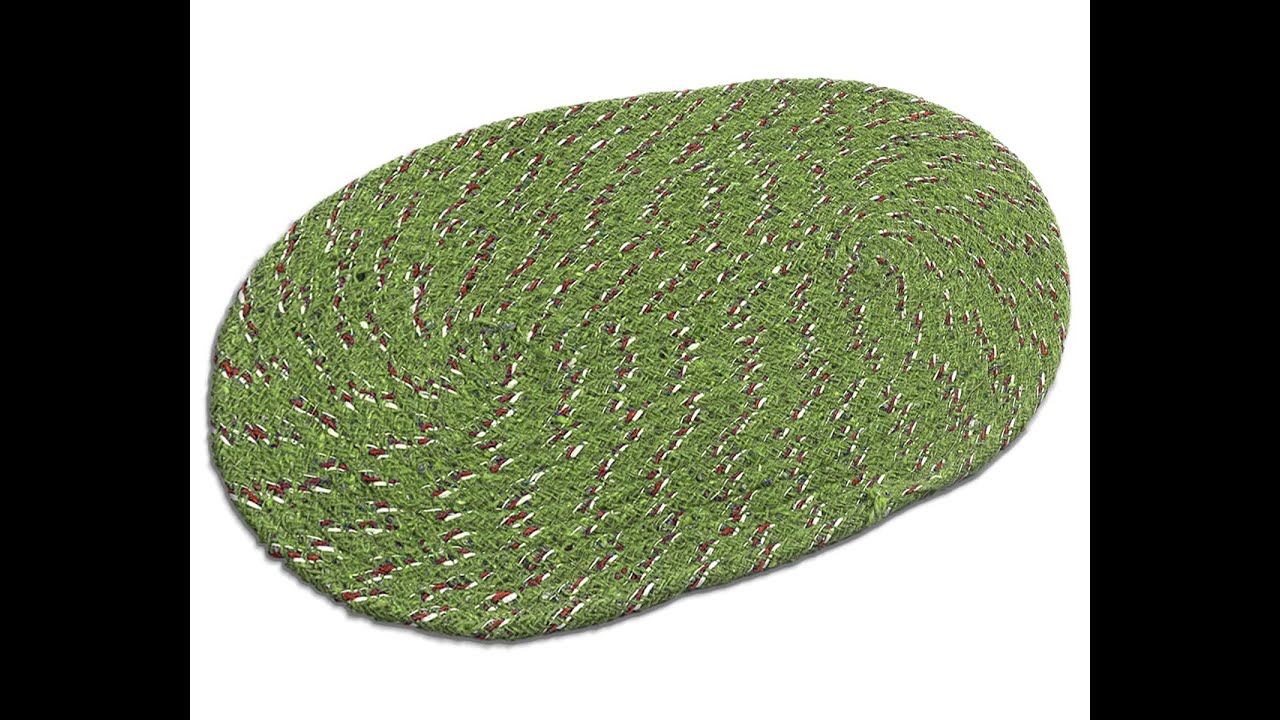 Reasons to Buy Review Images Kuber Industries Cotton Oval Door Mat for Porch | Best Welcome Mat