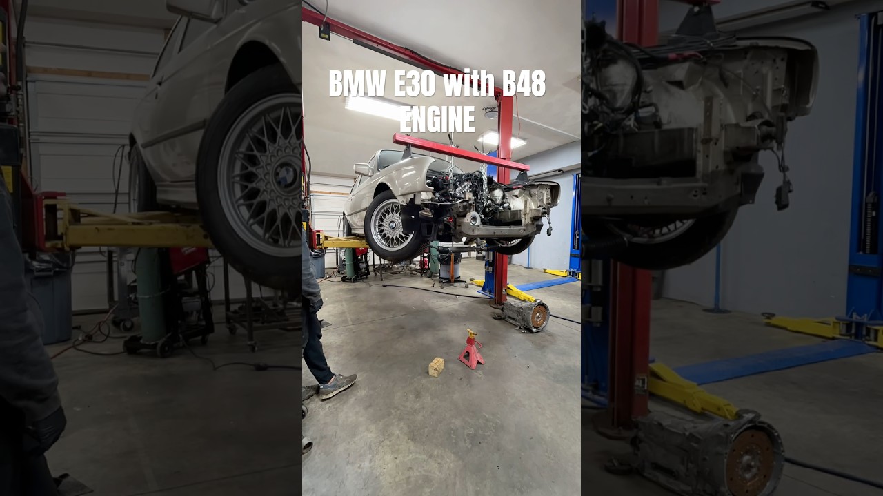 #BMW #B48 w E30?!? Czekajcie na dłuższy film, w kt&oacute;rym wyjaśnię, jak rozwiązuję te problemy🚗 #E30