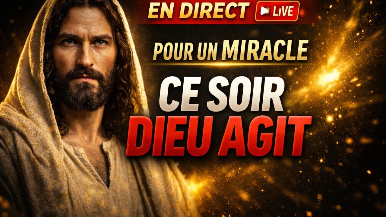 LIVE- PRIERE POUR UN MIRACLE | Si tout semble bloqué, viens maintenant