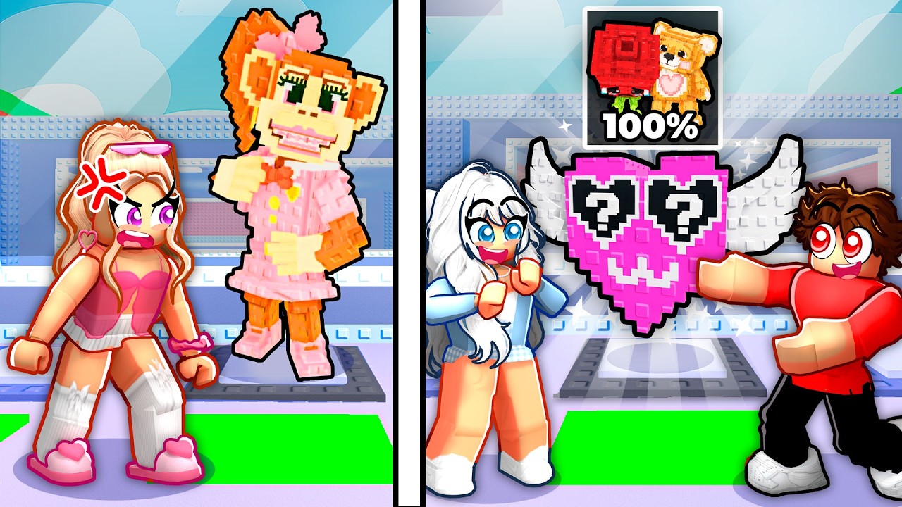 Valentines Lucky Block Race But I Rigged It To Troll MY CRAZY FAN GIRLS...