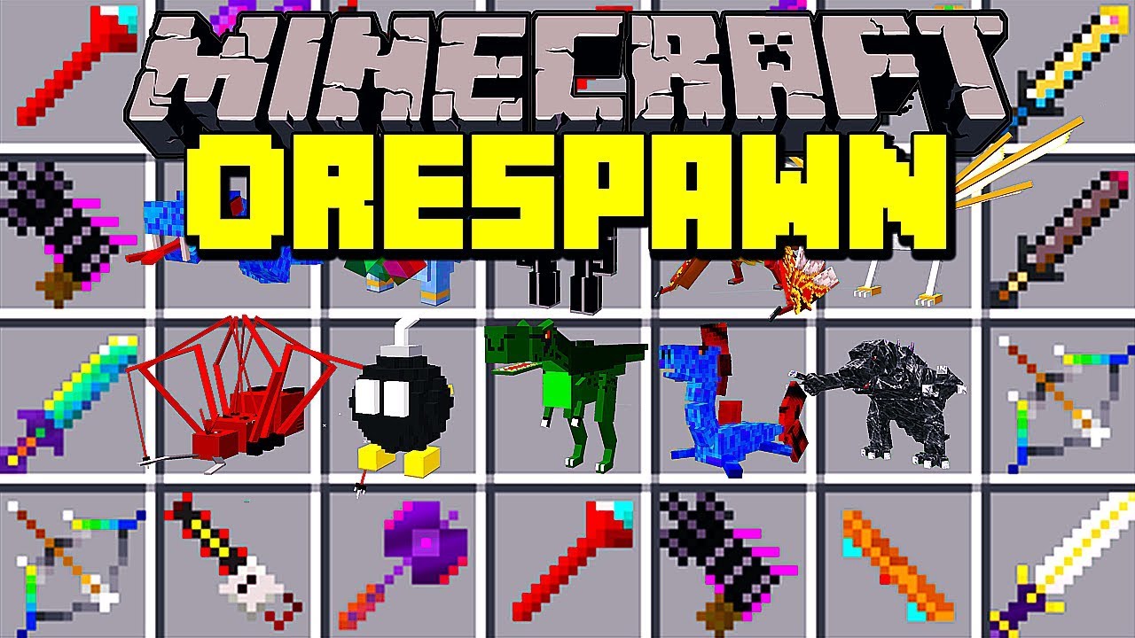 Minecraft ORESPAWN MOD! | ULTIMATE BOSSES, MOBS, PETS, DUNGEONS, ITEMS, & MORE! | Modded Mini-Game