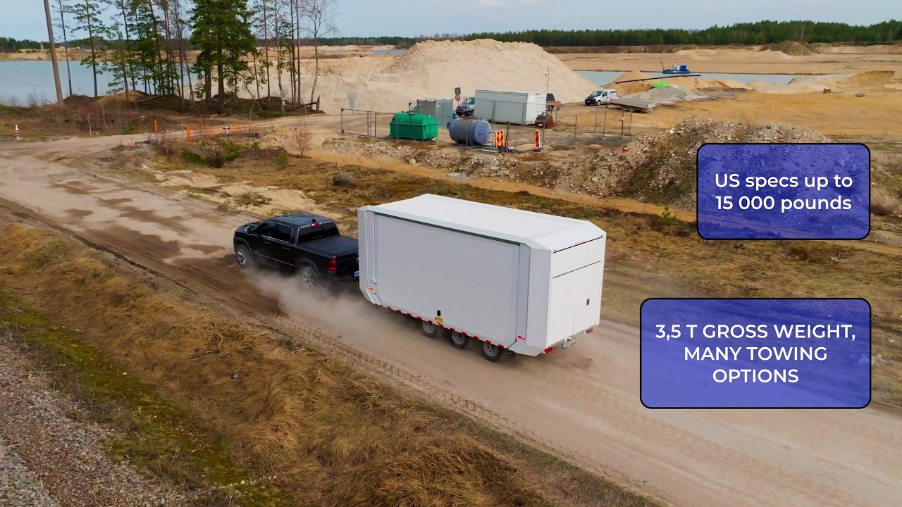Expandable truck and trailers up to 33 m&sup2; in 5 minutes  by Rolling Unit