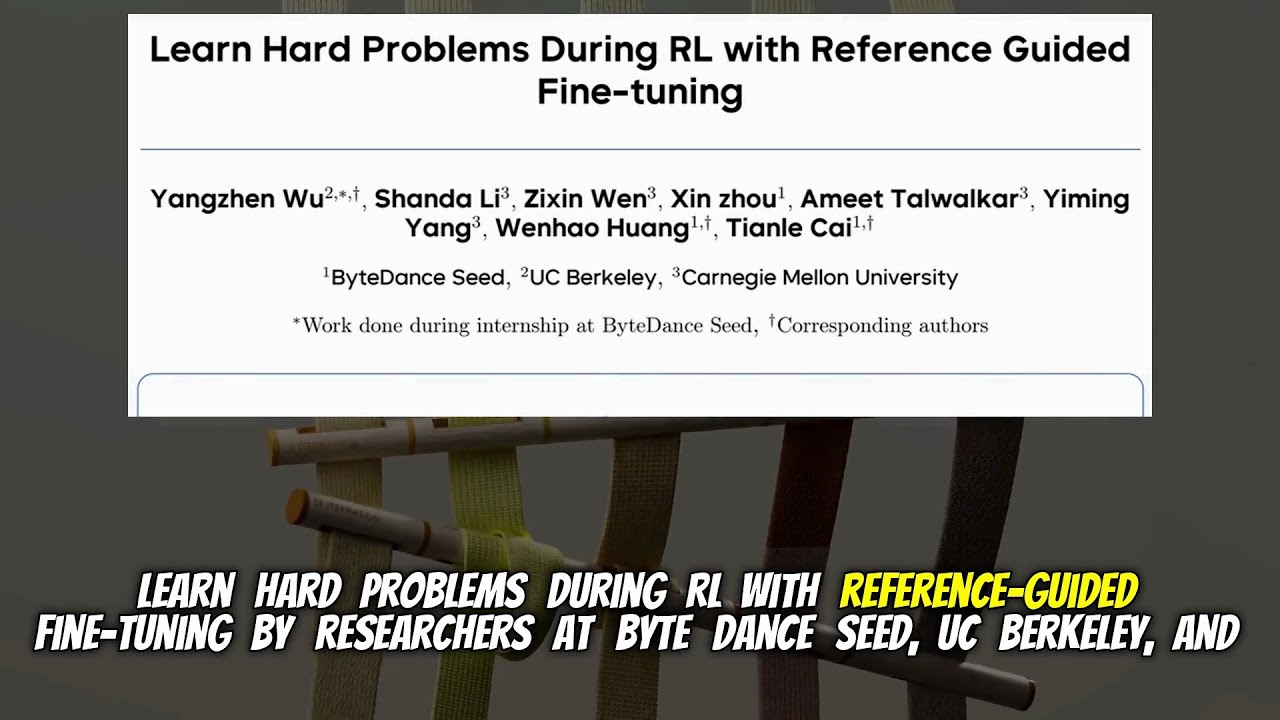 Learn Hard Problems During RL with Reference Guided Fine-tuning (Mar 2026)