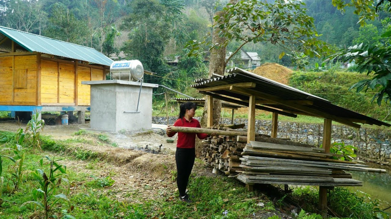 Full Video: Gardening, building a firewood shed, harvesting fruit to sell at the market.