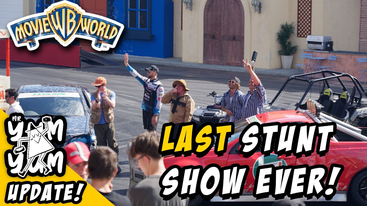 UPDATE - The FINAL Stunt Show at Warner Bros. Movie World - Gold Coast