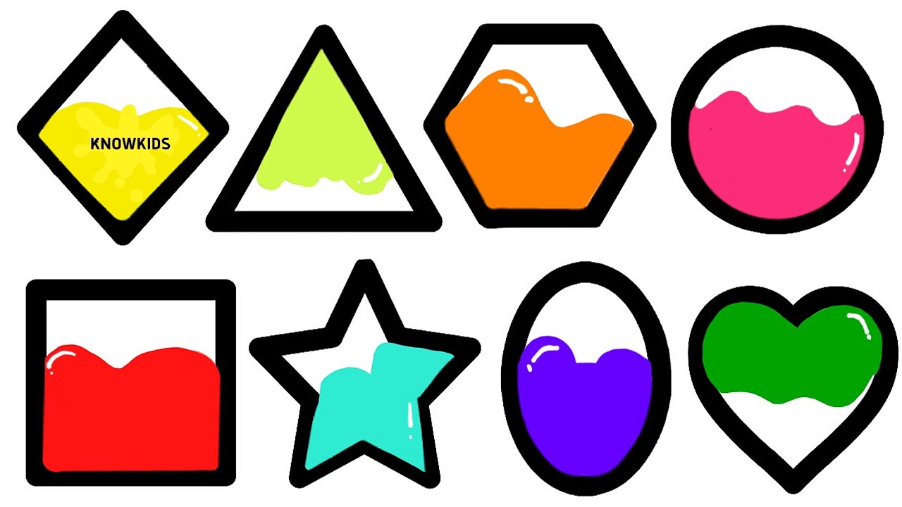 Shapes drawing activity learning video for kids&Toddlers, let's draw different shapes for kids