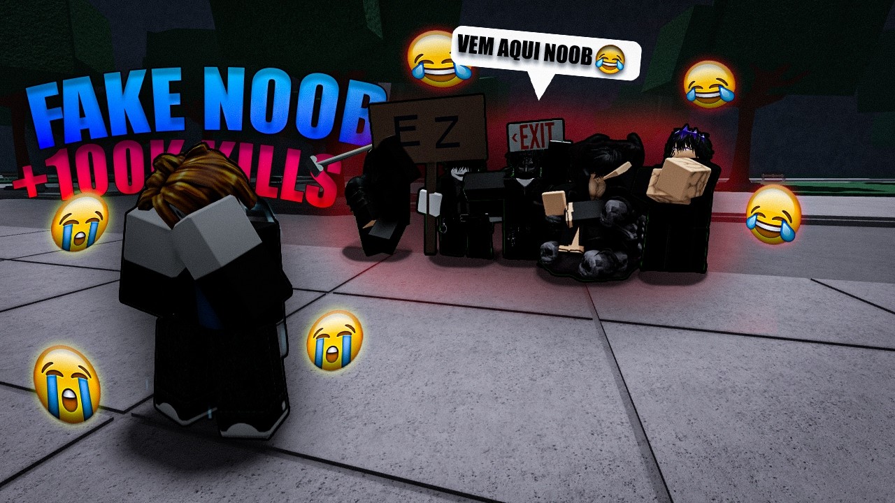 PROPLAYER DISFARÇADO DE NOOB DESTRUIU TODO MUNDO💀🔥 -- The Strongest Battlegrounds