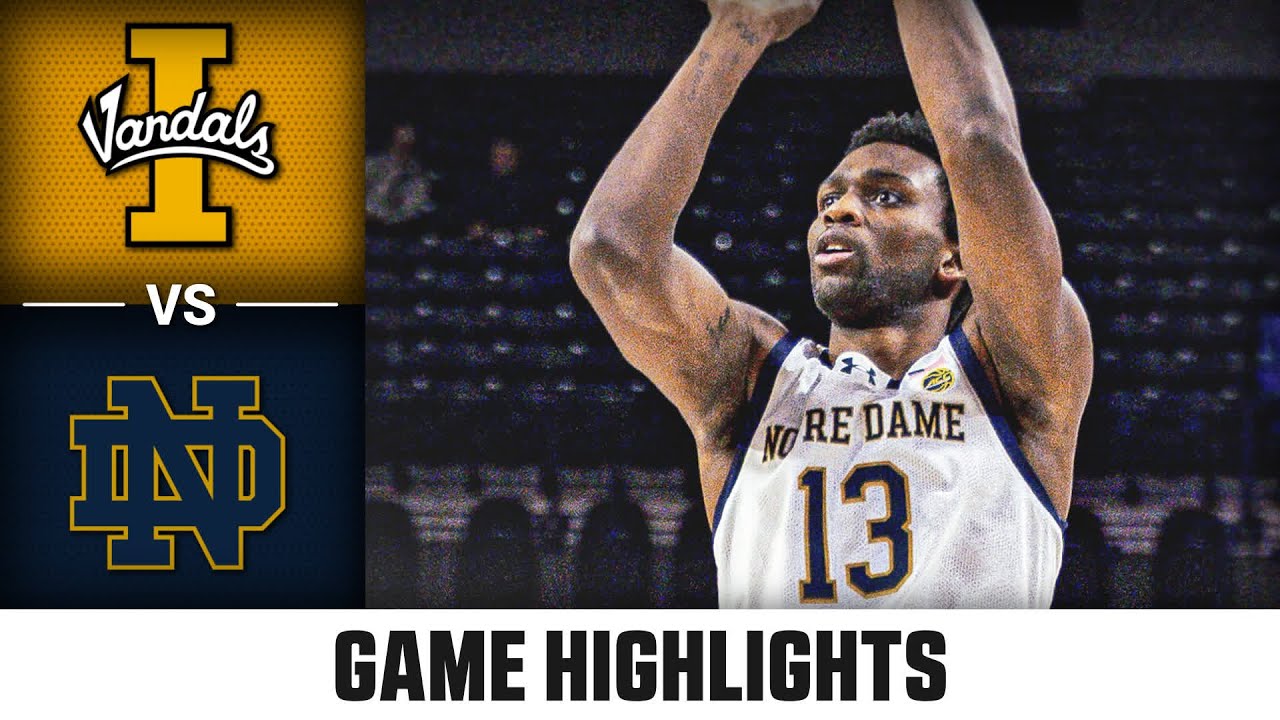 Idaho vs. Notre Dame Game Highlights | 2025-26 ACC Men's Basketball