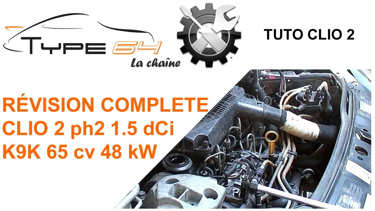 Tuto vidange et filtres Clio 2 1.5 dCi 65 cv (Type64)