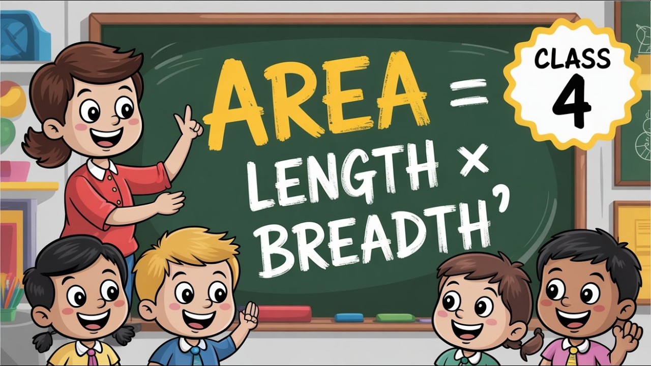 CBSE Class 4 – Mathematics|Unit 12: Area – Concept and Formulas (Part 2)| Area = Length × Breadth