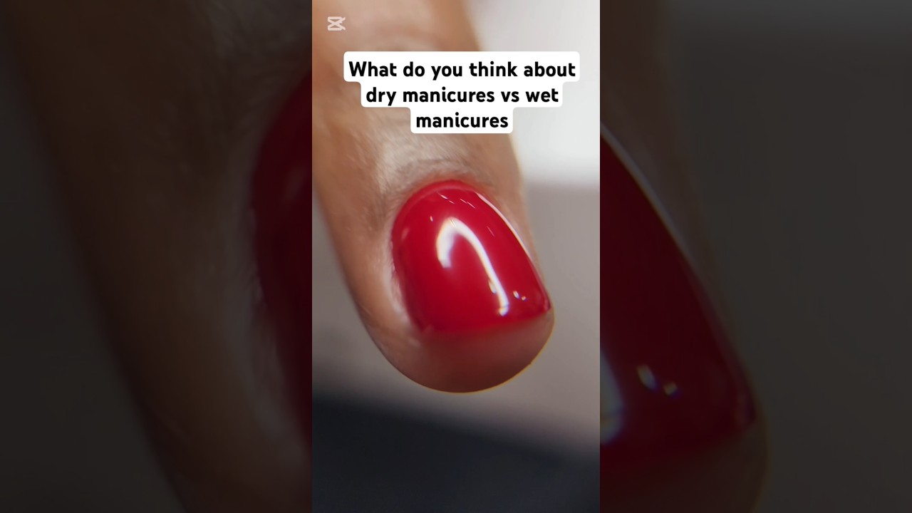 let me know ur thoughts on dry vs wet manicures #nails #nailtech #naileducation