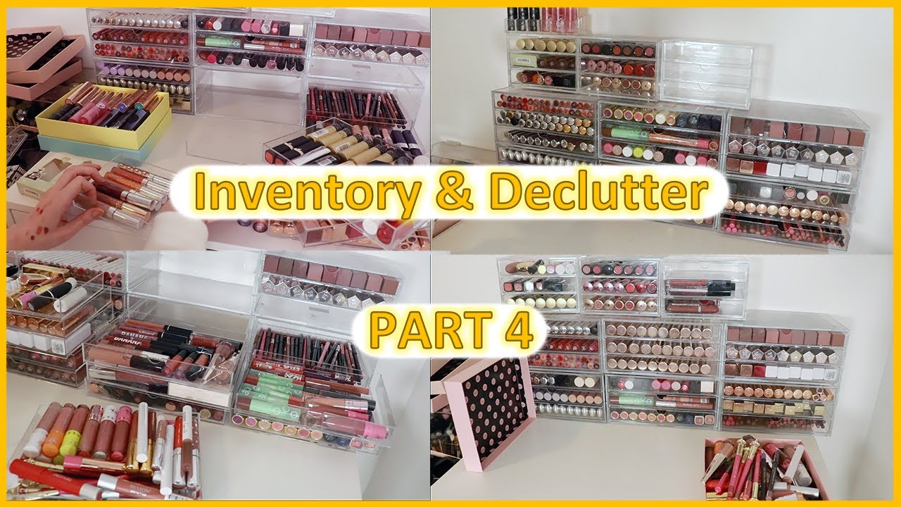 Inventory & Declutter - Lipsticks, Glosses, Lipliners | Makeup with Meg