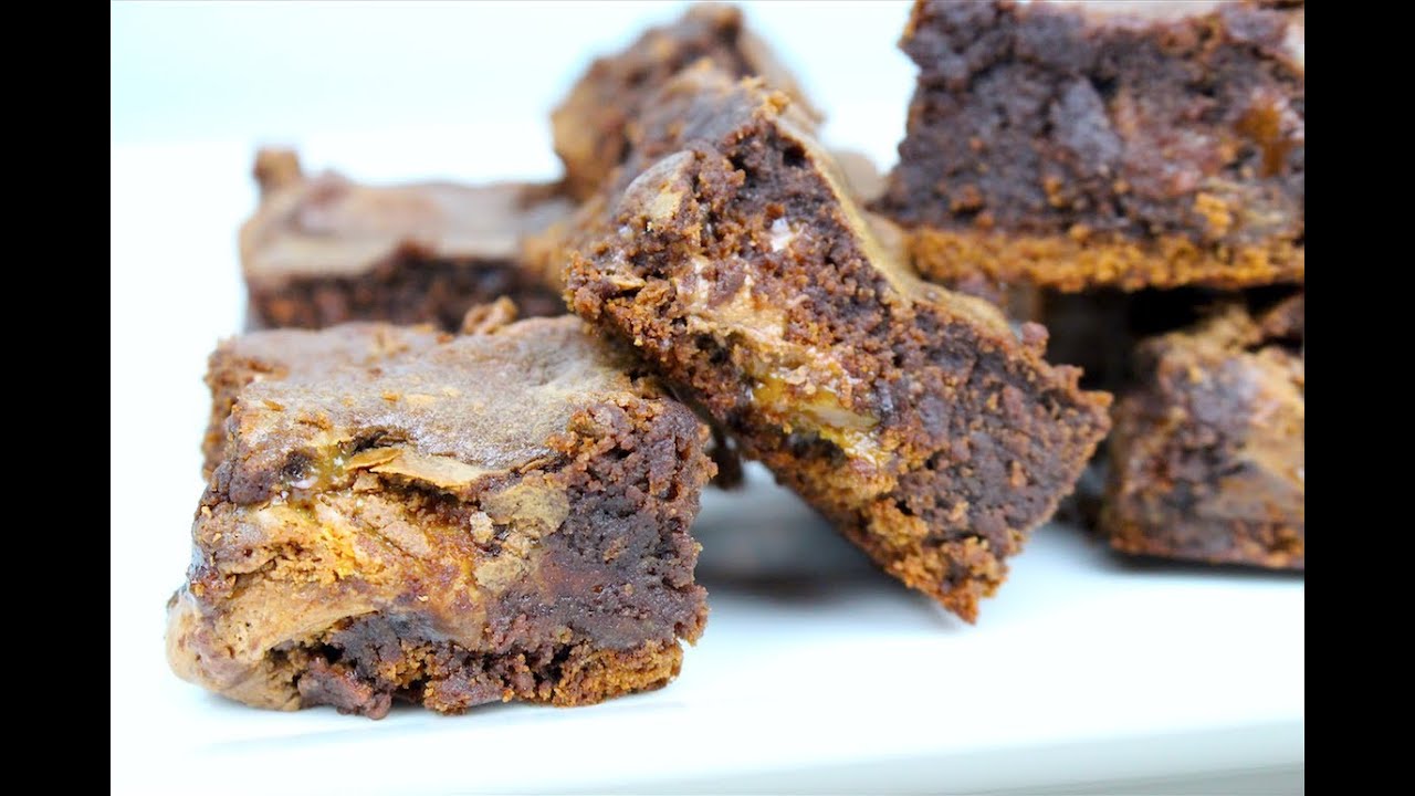 Nutella & Caramel Fudge Brownies