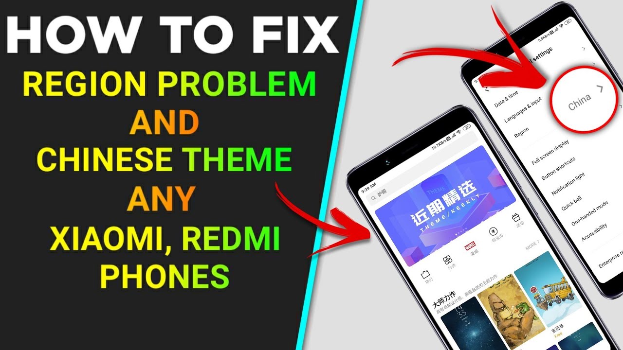How To Fix Region Problem And Chinese Theme On Any Xiaomi, Redmi Phones