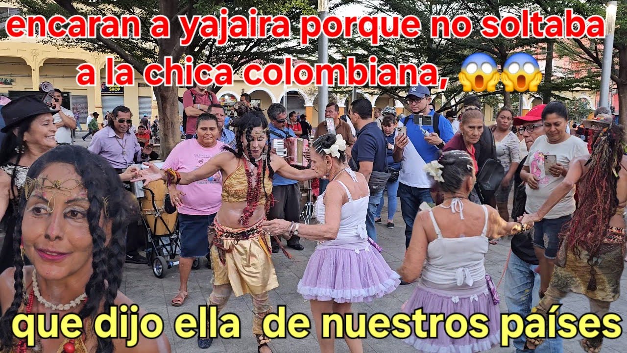 ✅️señora le dice a yajaira que deje bailar a la muchacha colombiana  ,,  vean su reacción 😨😎🛑